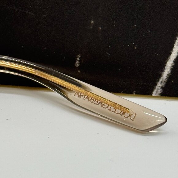 NEW DOLCE&GABBANA DG2317 02/71 GOLD/BLACK SUNGLASSES DG2317 0271 EYEWEAR - Picture 12 of 13